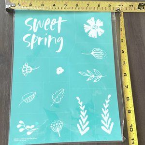 Chalk Couture silk screen transfer ~ RETIRED~; Size B, SWEET SPRING, 8.5"X11"